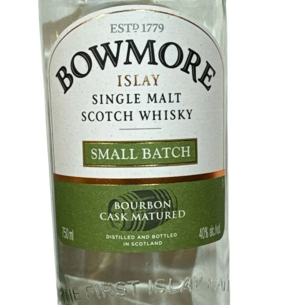 Bowmore Small Batch - Empty Single Malt Scotch Whisky Bottle,‎ Box + Cork